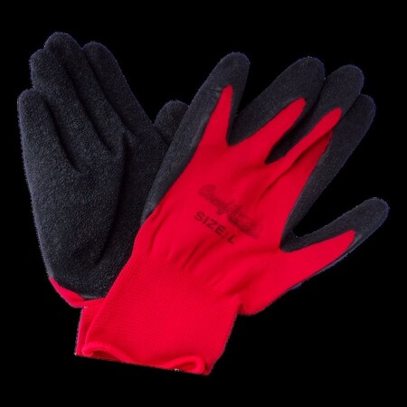 Comfitwear Coated Gloves, Red, 12 PK CGG-LC-L-T-12PK